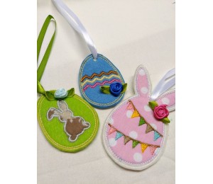 ITH Stickdatei - Osterbaum Anhänger